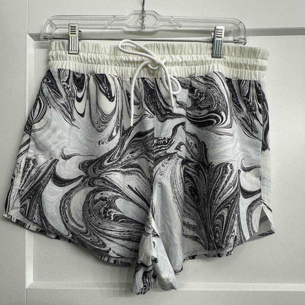 Athleta Black and White Athletic Shorts